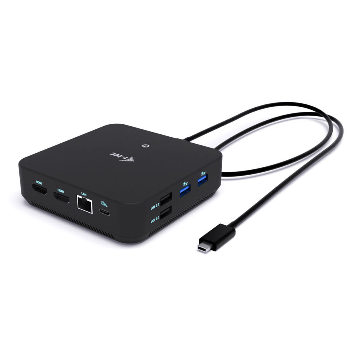 I-TEC USB-C DS 2 x HDMI 1x DP 1x GLAN 1x USB-C 3.2 3x USB-A 3.2 2x USB 2.0 1x 3.5mm Audio/Mic 1x 100W USB-C Power Delivery + Charger