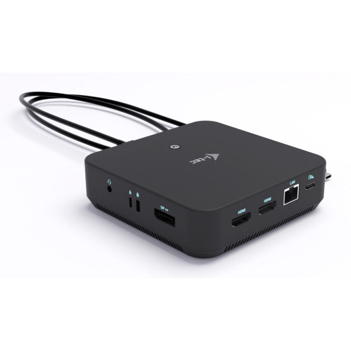 I-TEC USB-C DS 2 x HDMI 1x DP 1x GLAN 1x USB-C 3.2 3x USB-A 3.2 2x USB 2.0 1x 3.5mm Audio/Mic 1x 100W USB-C Power Delivery + Charger