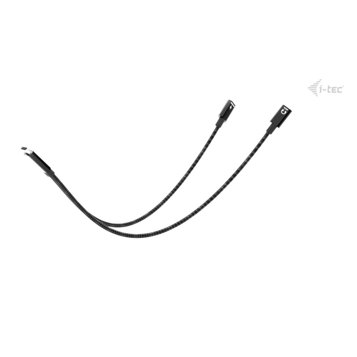 I-TEC USB-C Cable Splitter Audio/Data 1x USB-C PD input 100W 1x USB-C 2.0 for audio/mic or data 480Mbps Power Delivery 100W