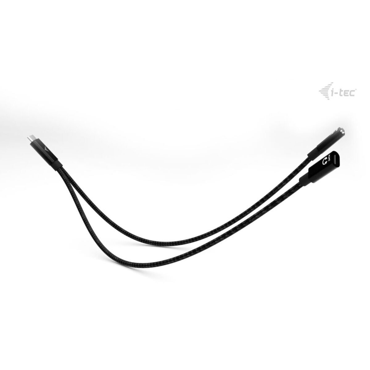 I-TEC USB-C Cable Splitter Audio/Data 1x USB-C PD input 100W 1x USB-C 2.0 for audio/mic or data 480Mbps Power Delivery 100W