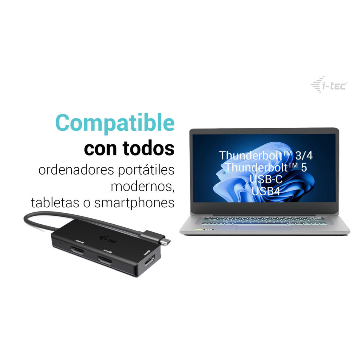 I-TEC USB-C Triple 4K HDMI Video Adapter 3x HDMI 4K/60Hz PD 100W