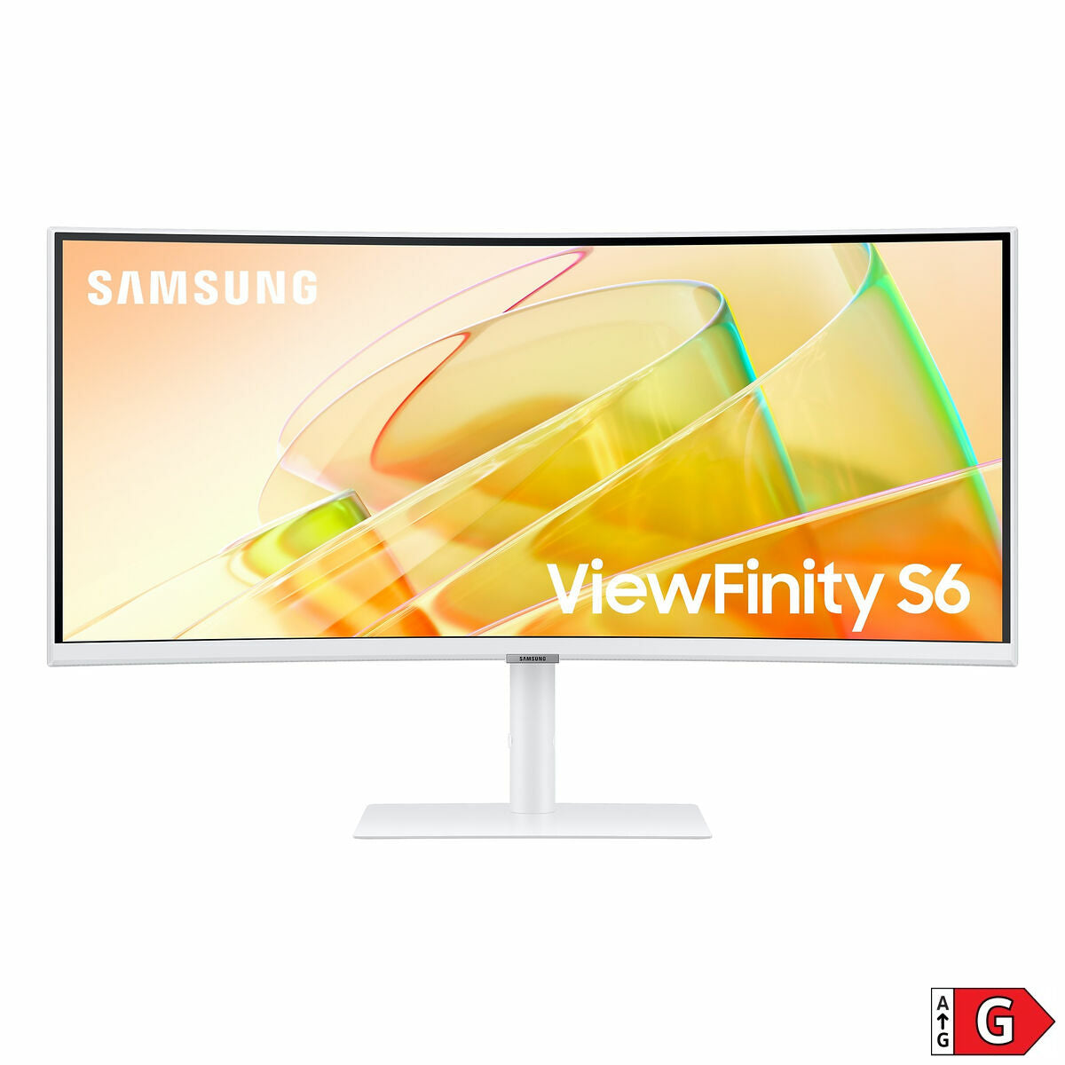 Samsung ViewFinity S65TC - Ecran incurvé -34''- 3440 x 1440 UWQHD- @ 100Hz - VA - HDR10-2x Thunderbolt 4 90W- DP- LAN- Blanc