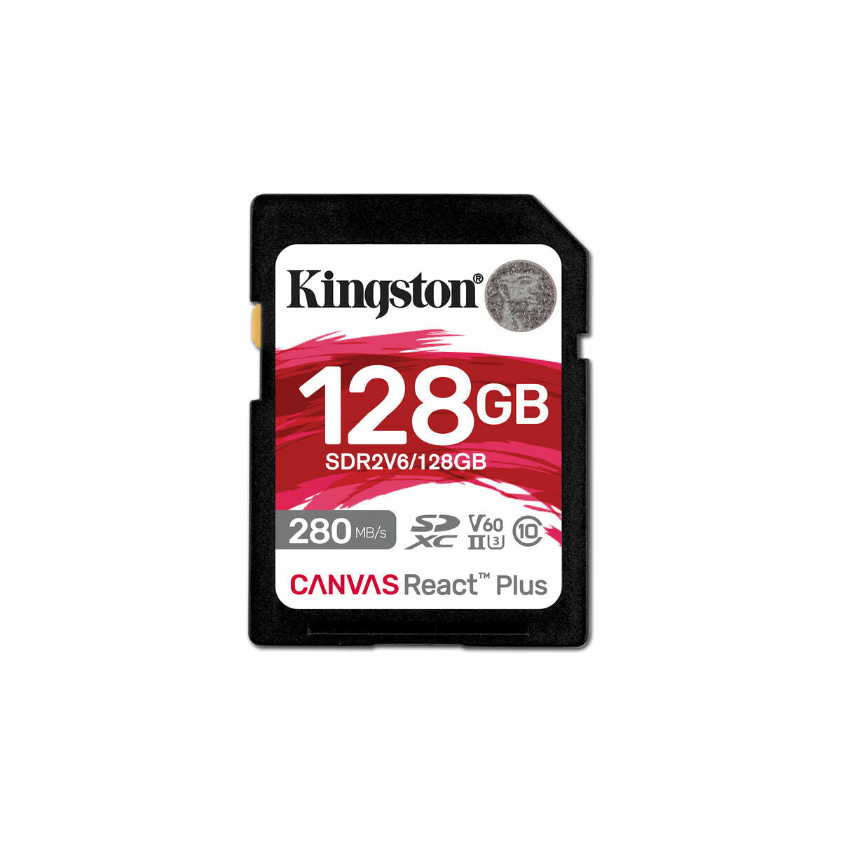 KINGSTON 128Go Canvas React Plus SDXC UHS-II 280R/100W U3 V60 for Full HD/4K