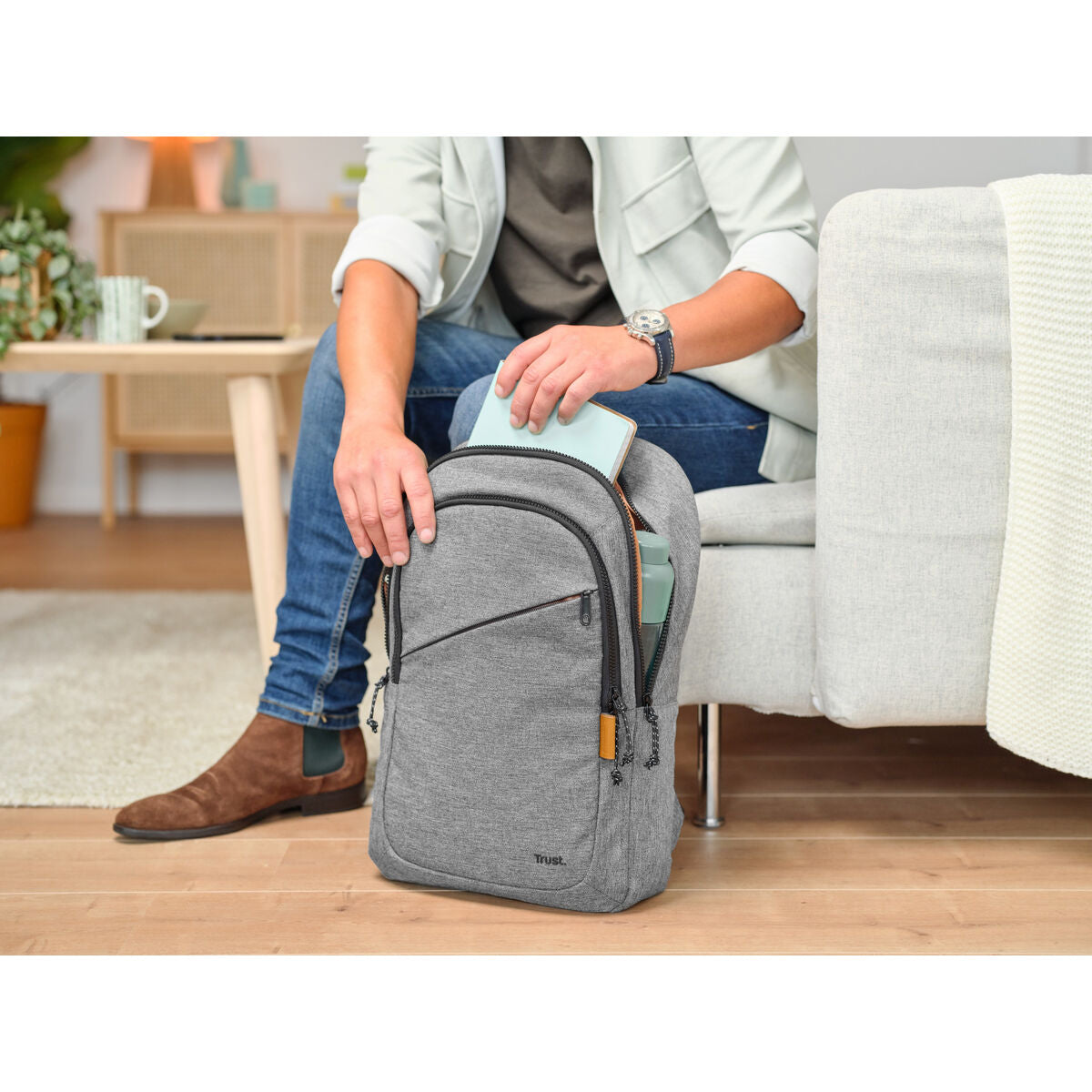 TRUST Sac à dos AVANA 16p gris