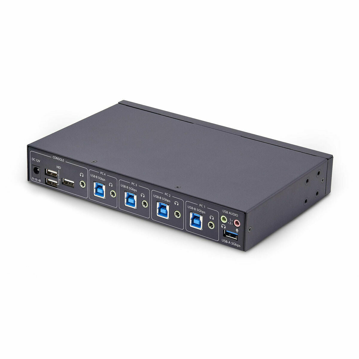 4-Port USB/KM Switch with Mouse Roaming