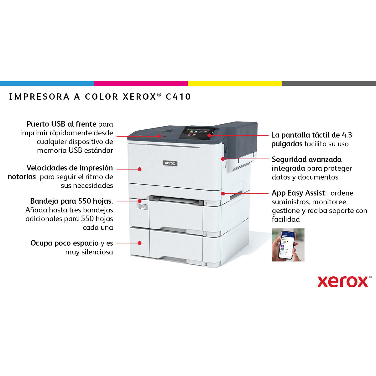 C410 A4 40ppm Duplex Printer PS3