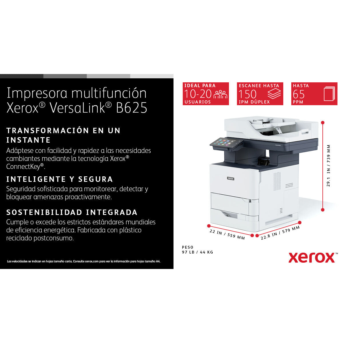 VersaLink B625 A4 61ppm Duplex