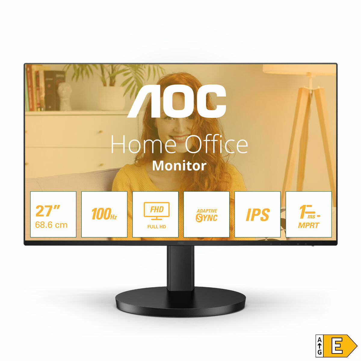 AOC 27B3HA2 écran LED - 27" - 1920 x 1080 Full HD (1080p) @ 100 Hz - IPS - 250 cd/m² - 1300:1 - 1 ms - HDMI, VGA - haut-parleurs