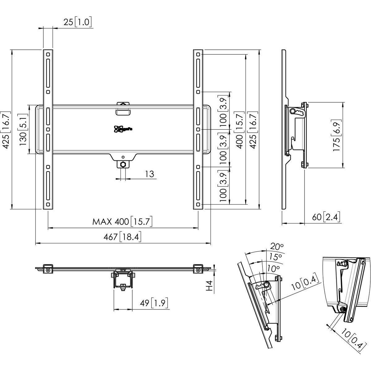 VOGEL S Interface pour écran PFI 3050