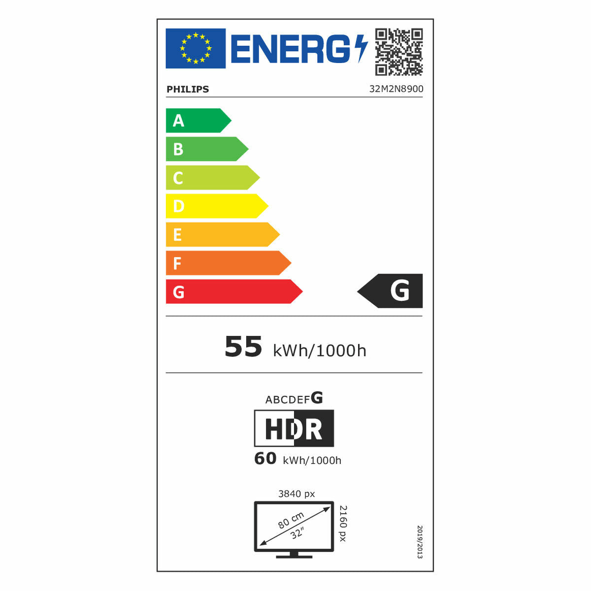 PHILIPS 32M2N8900/00 32p UHD OLED 240Hz 250cd/m2 0.03ms 2xHDMI2.1 DP USB Type C PD90W Speakers Height Adj.
