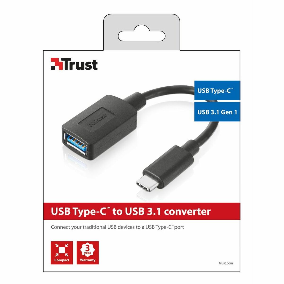 TRUST Adaptateur CALYX USB-C / USB