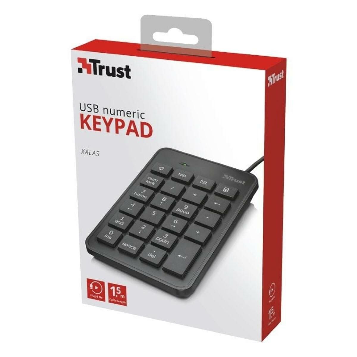 TRUST Pavé numérique filaire XALAS USB