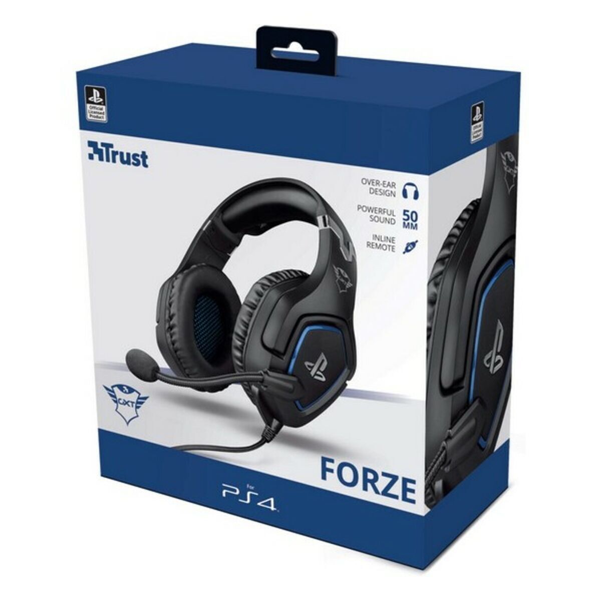 TRUST Casque gaming FORZE pour PS5/PS4 license officielle - Black