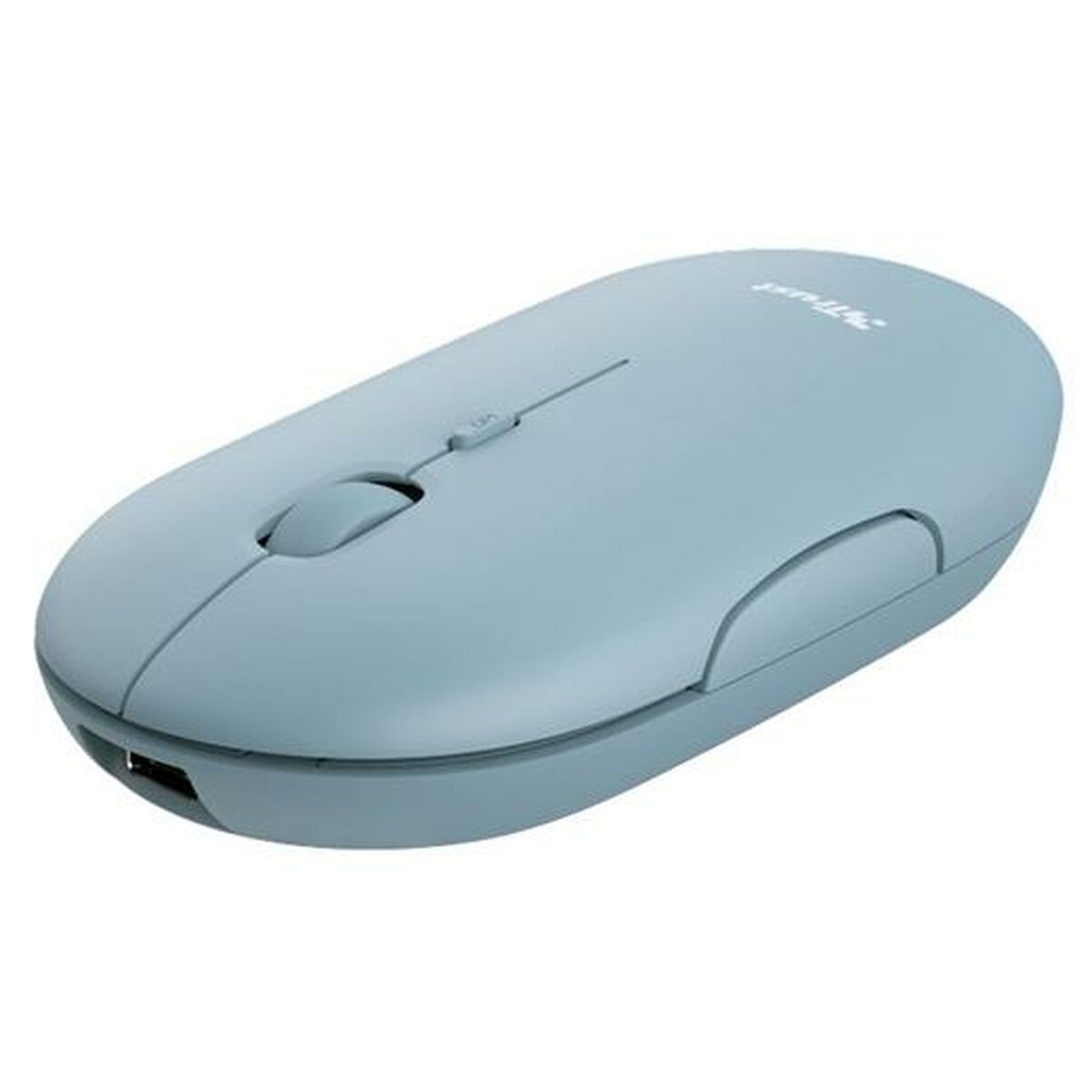 TRUST Souris sans fil PUCK Ultra-plate rechargeable - Bleue