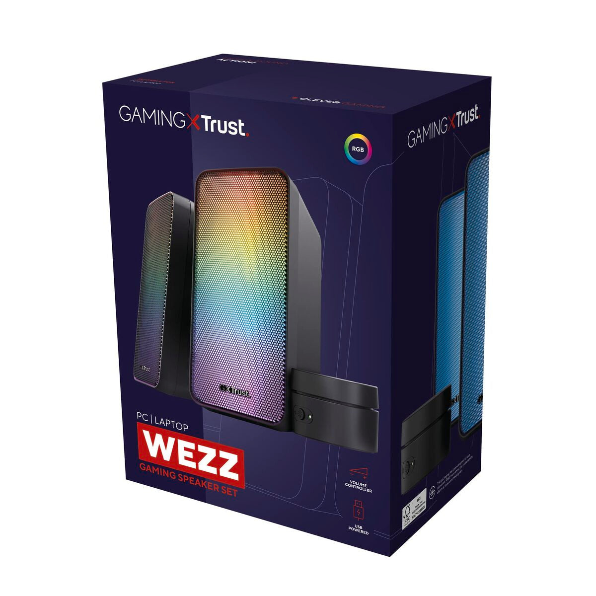 TRUST Enceintes WEZZ Illuminated - GXT611