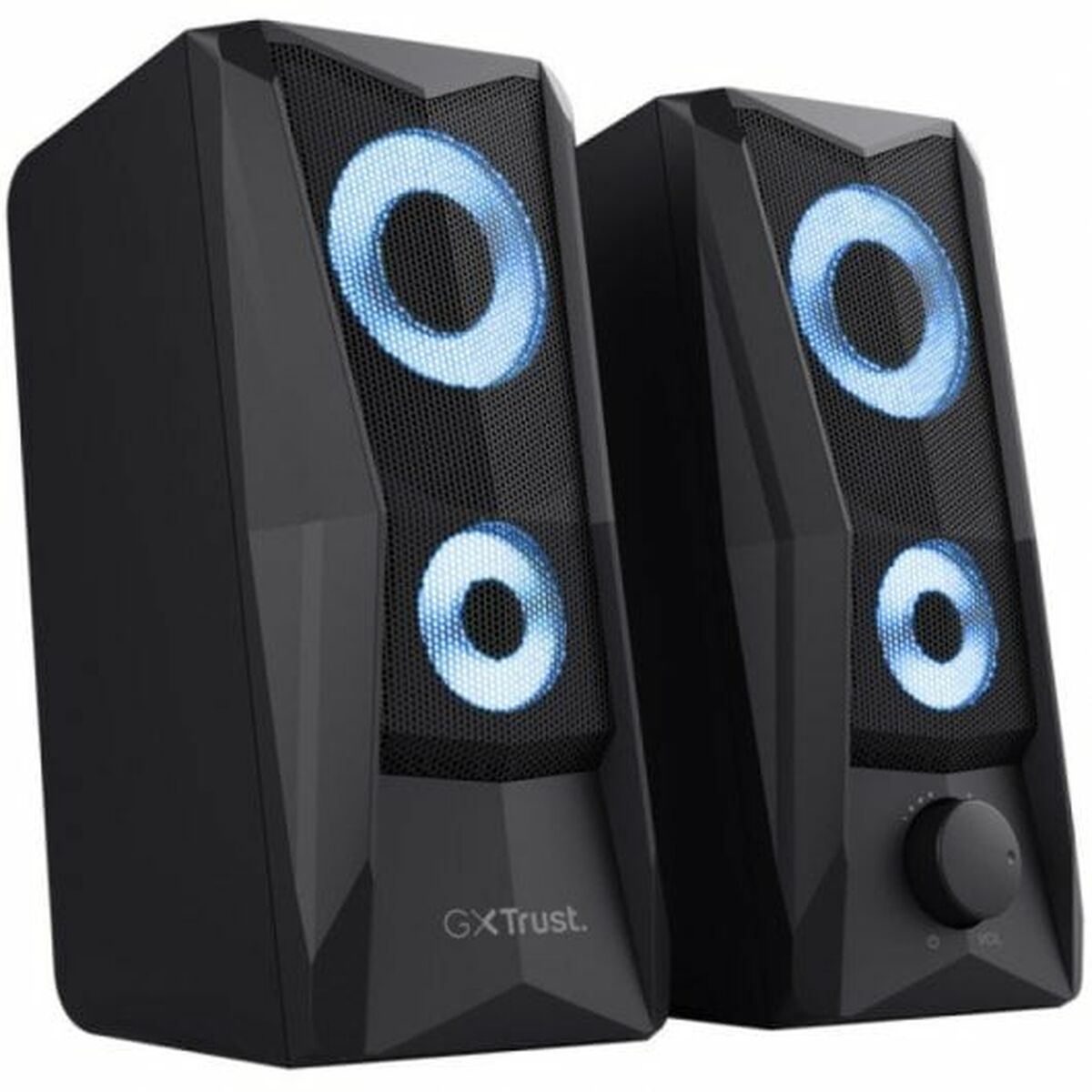 TRUST Enceintes JAVV 2.0 RGB noire