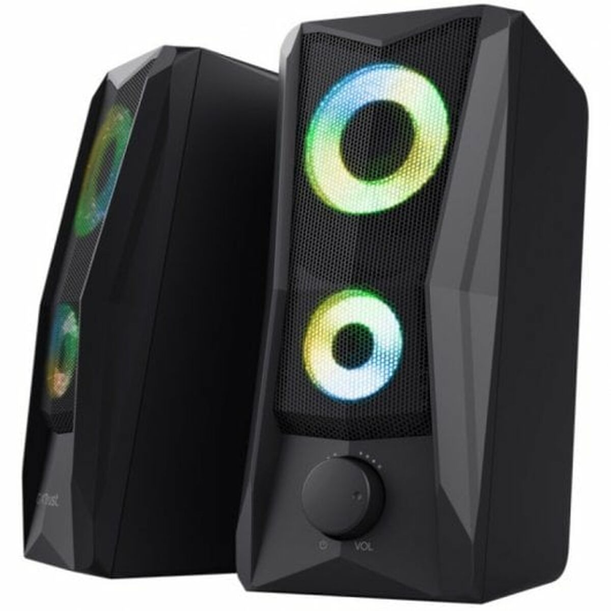 TRUST Enceintes JAVV 2.0 RGB noire