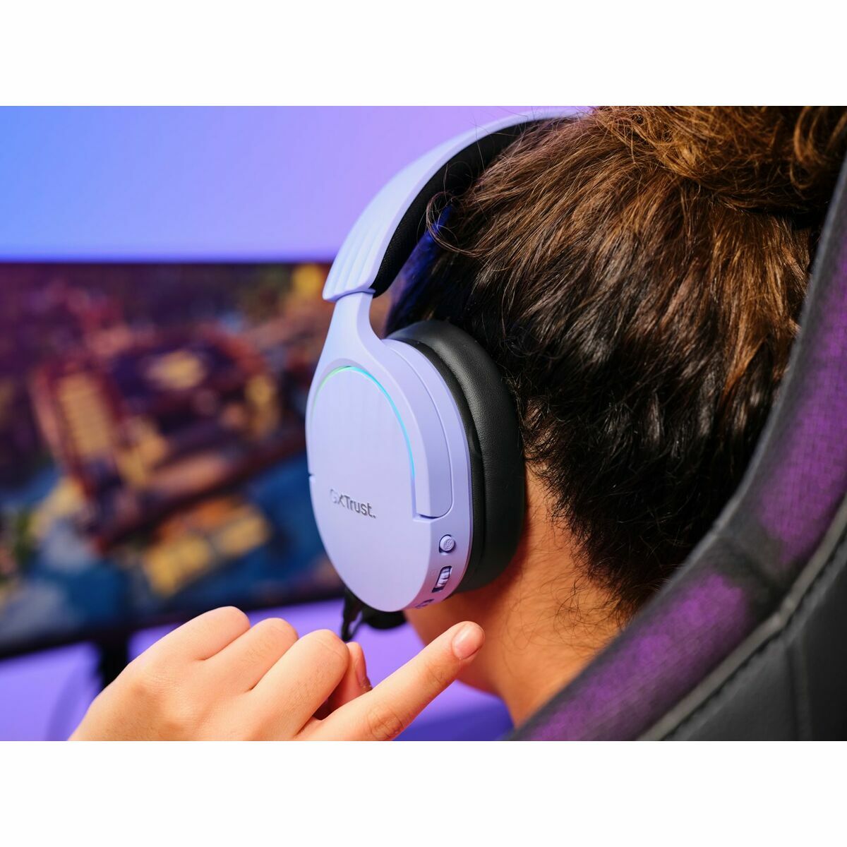 TRUST Casque gaming sans fil FAYZO DUAL Wireless - Purple