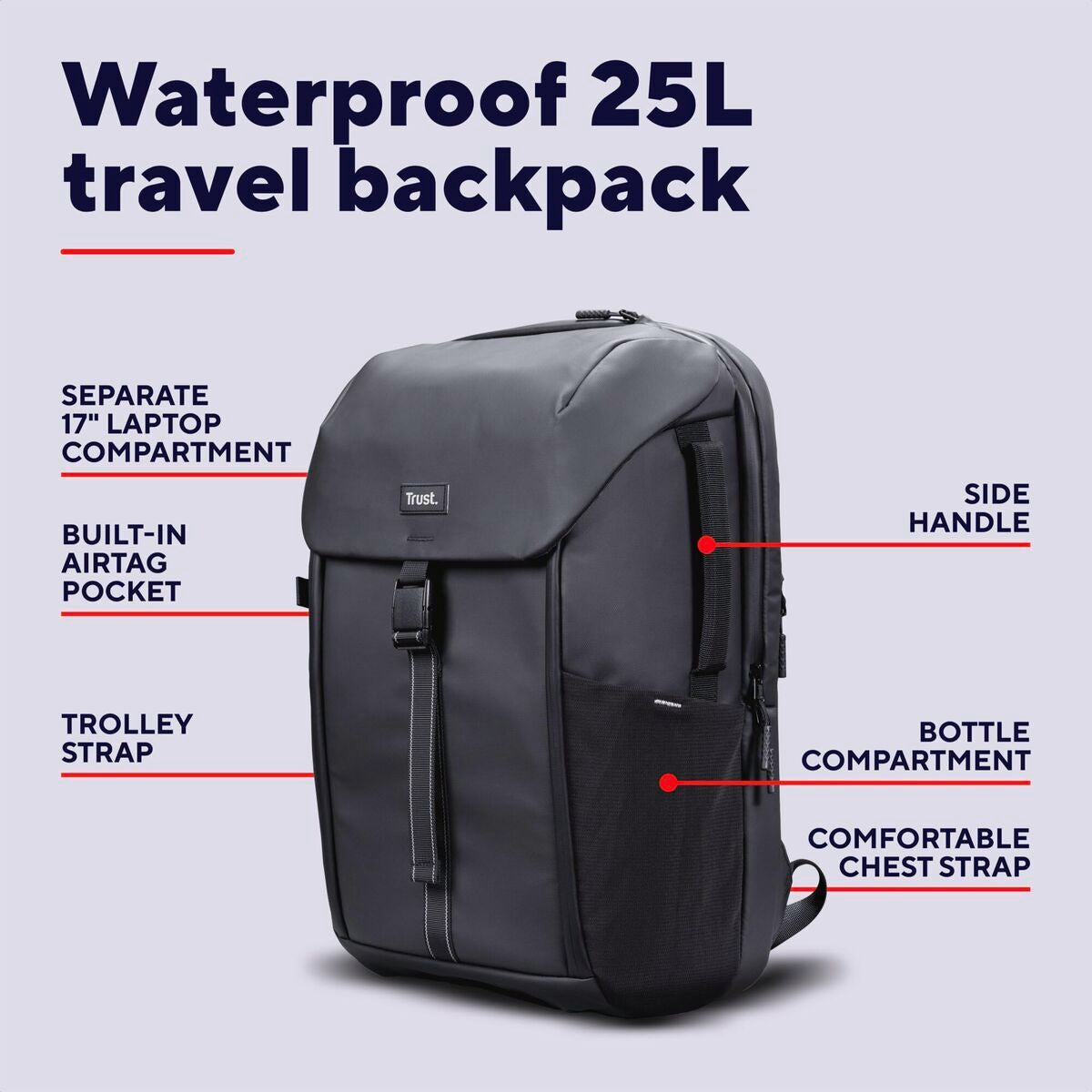 TRUST JERSEY TRAVEL BACKPACK