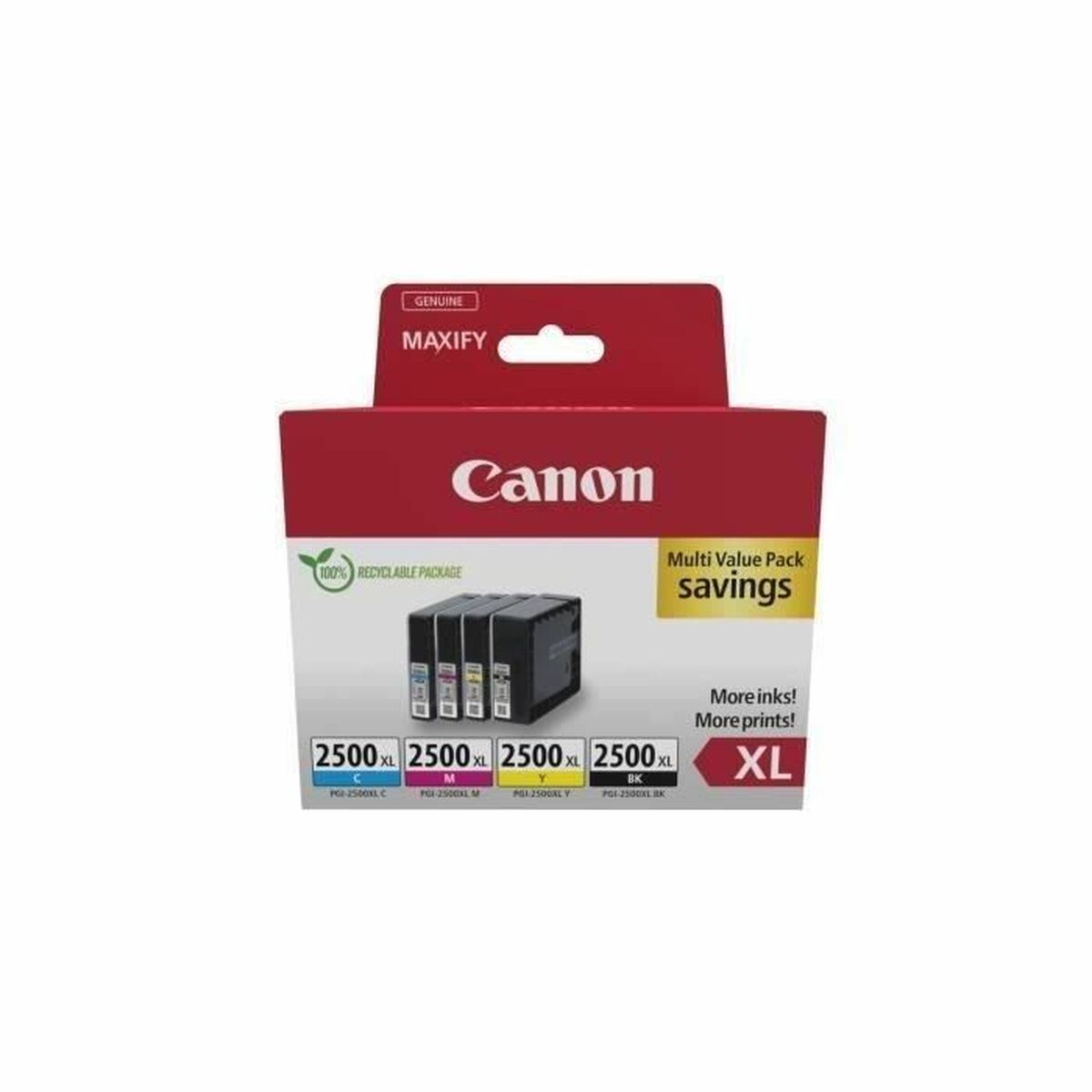 CANON PGI-2500XL Ink Cartridge BK/C/M/Y MULTI