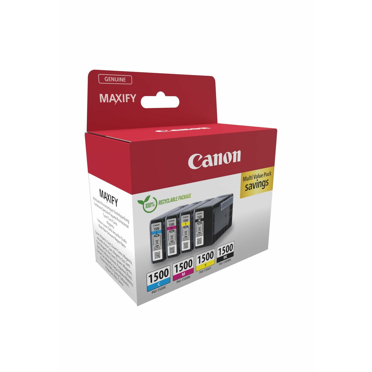 CANON PGI-1500 Ink Cartridge BK/C/M/Y MULTI