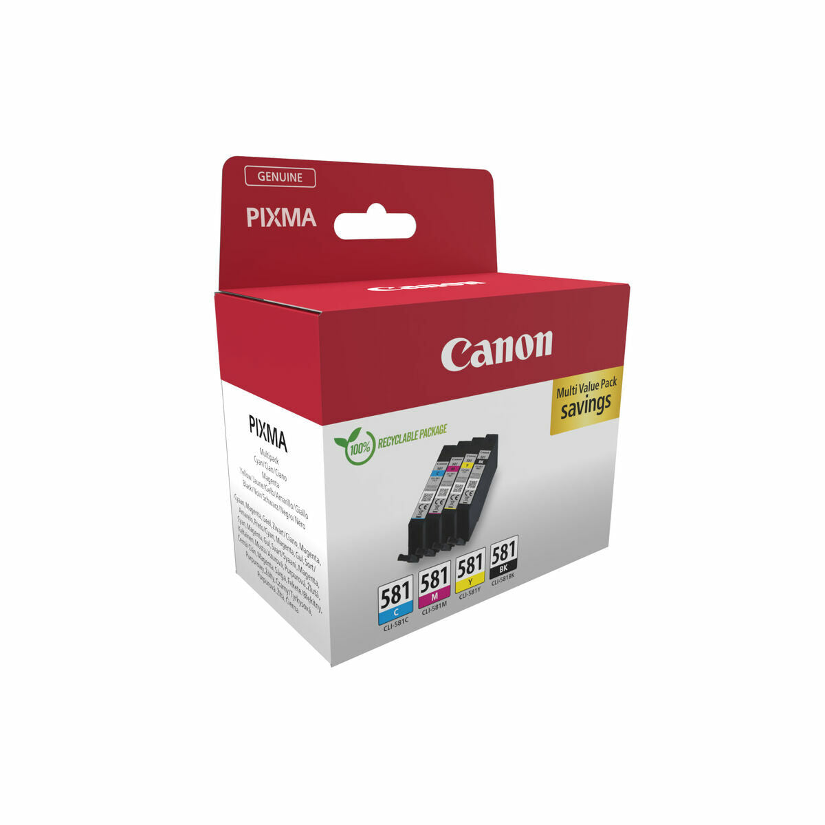 CANON CLI-581 Ink Cartridge C/M/Y/BK MULTI BL