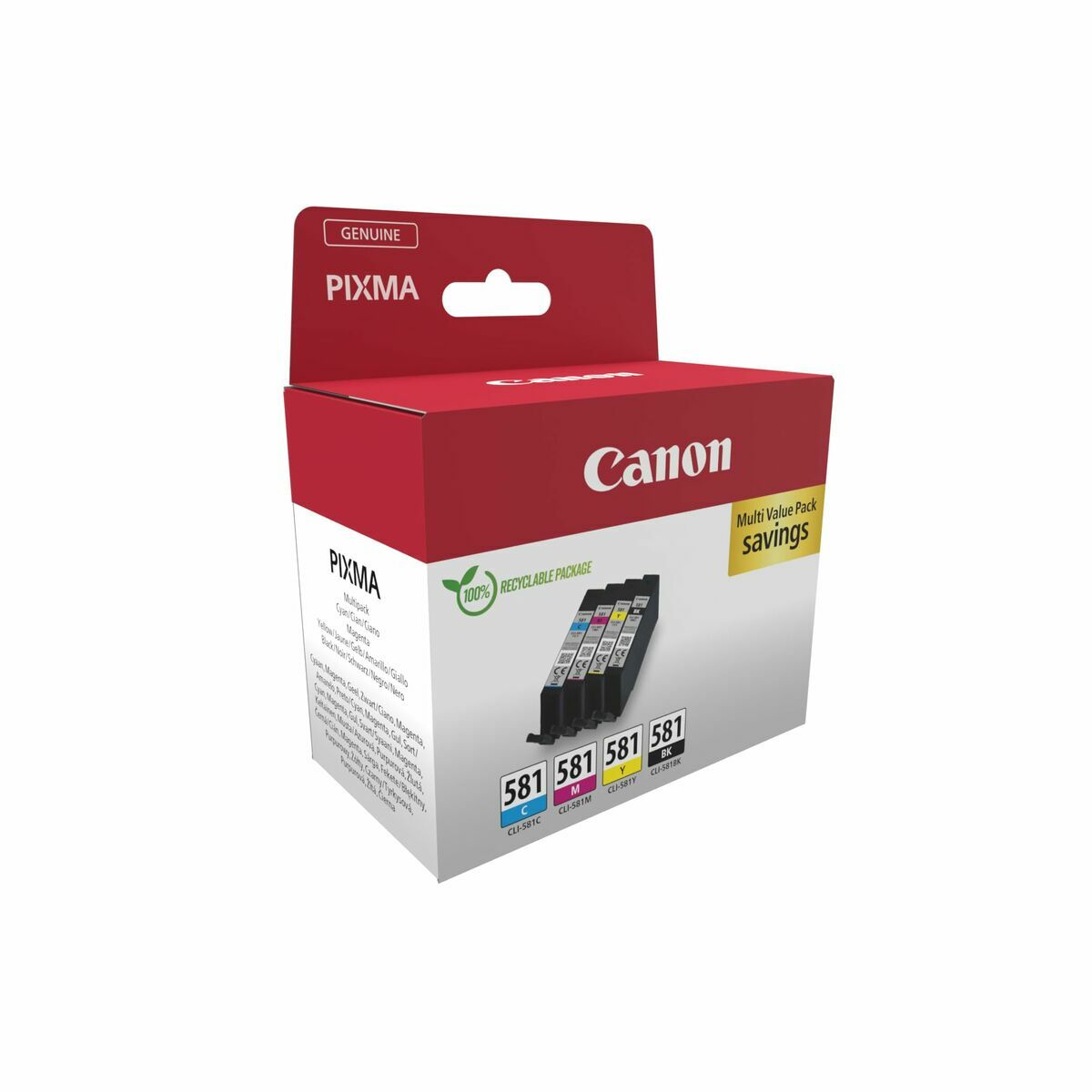 CANON CLI-581 Ink Cartridge C/M/Y/BK MULTI BL