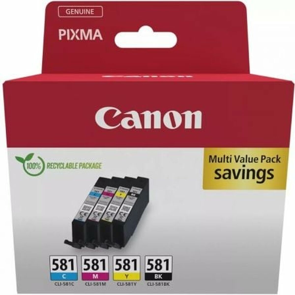 CANON CLI-581 Ink Cartridge C/M/Y/BK MULTI BL