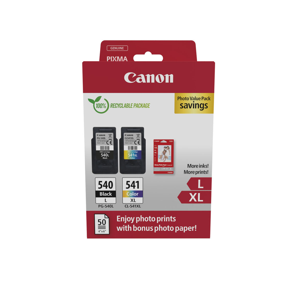 CANON PHOTO PACK PG-540L/CL-541XL Ink Cartridge