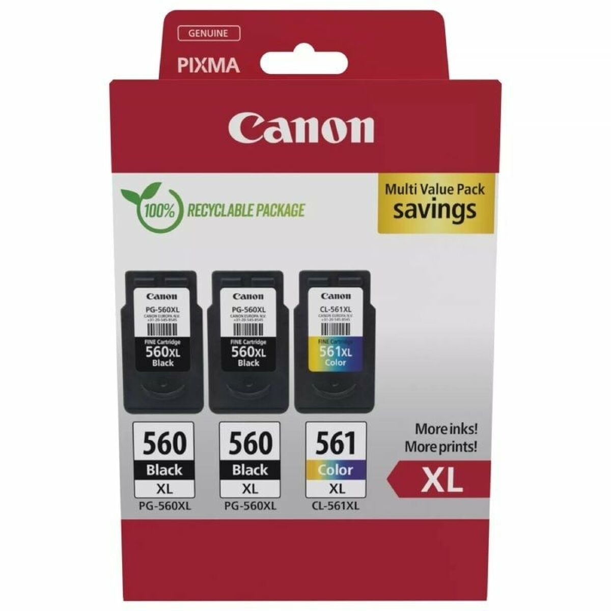 CANON PG-560XLx2/CL-561XL Ink Cartridge MULTI
