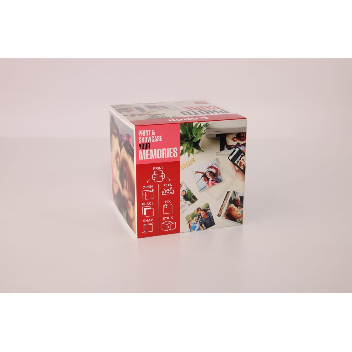 CANON pp-201 Ink Cartridge 5x5 Photo Cube Creative Pack White Pink