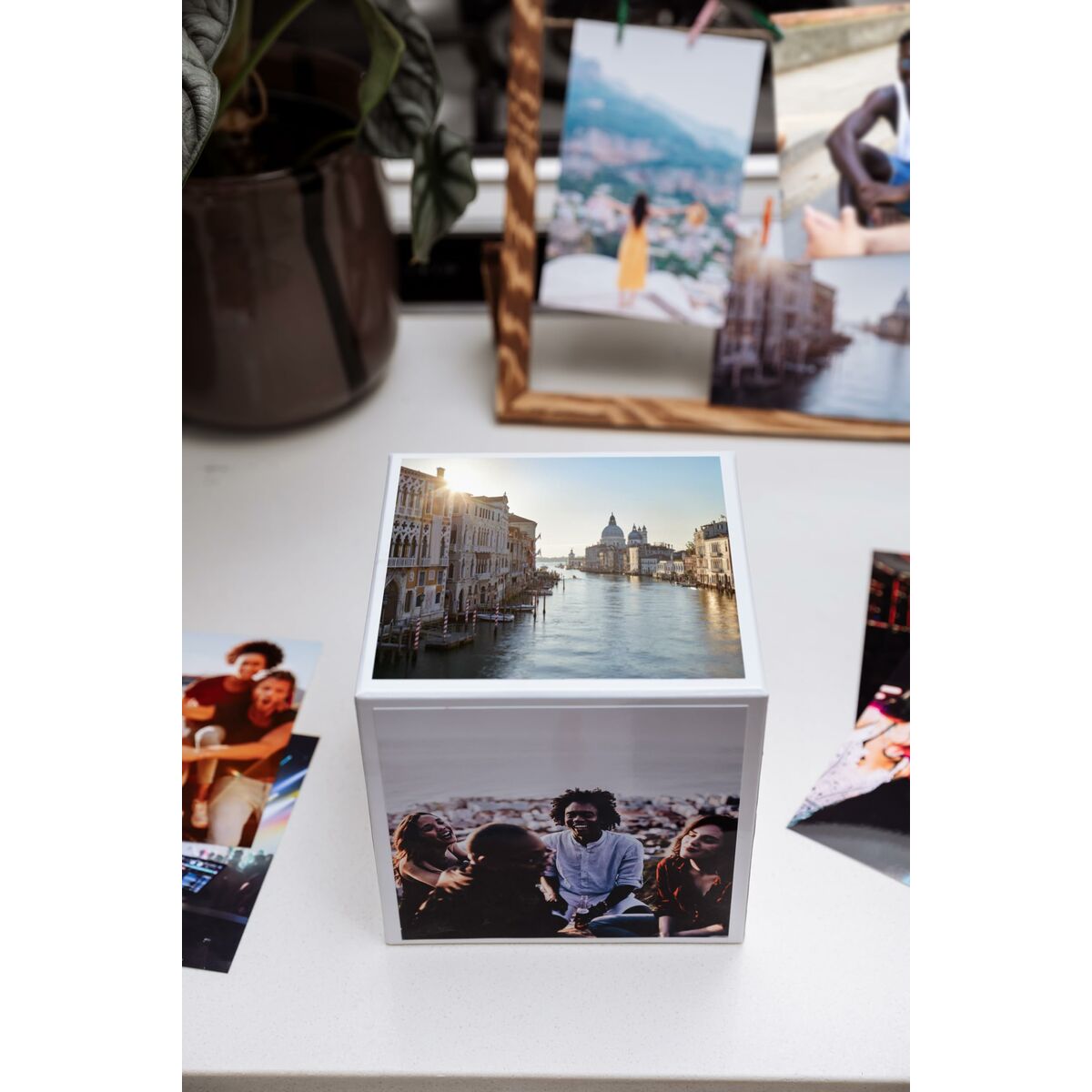CANON pp-201 Ink Cartridge 5x5 Photo Cube Creative Pack White Green
