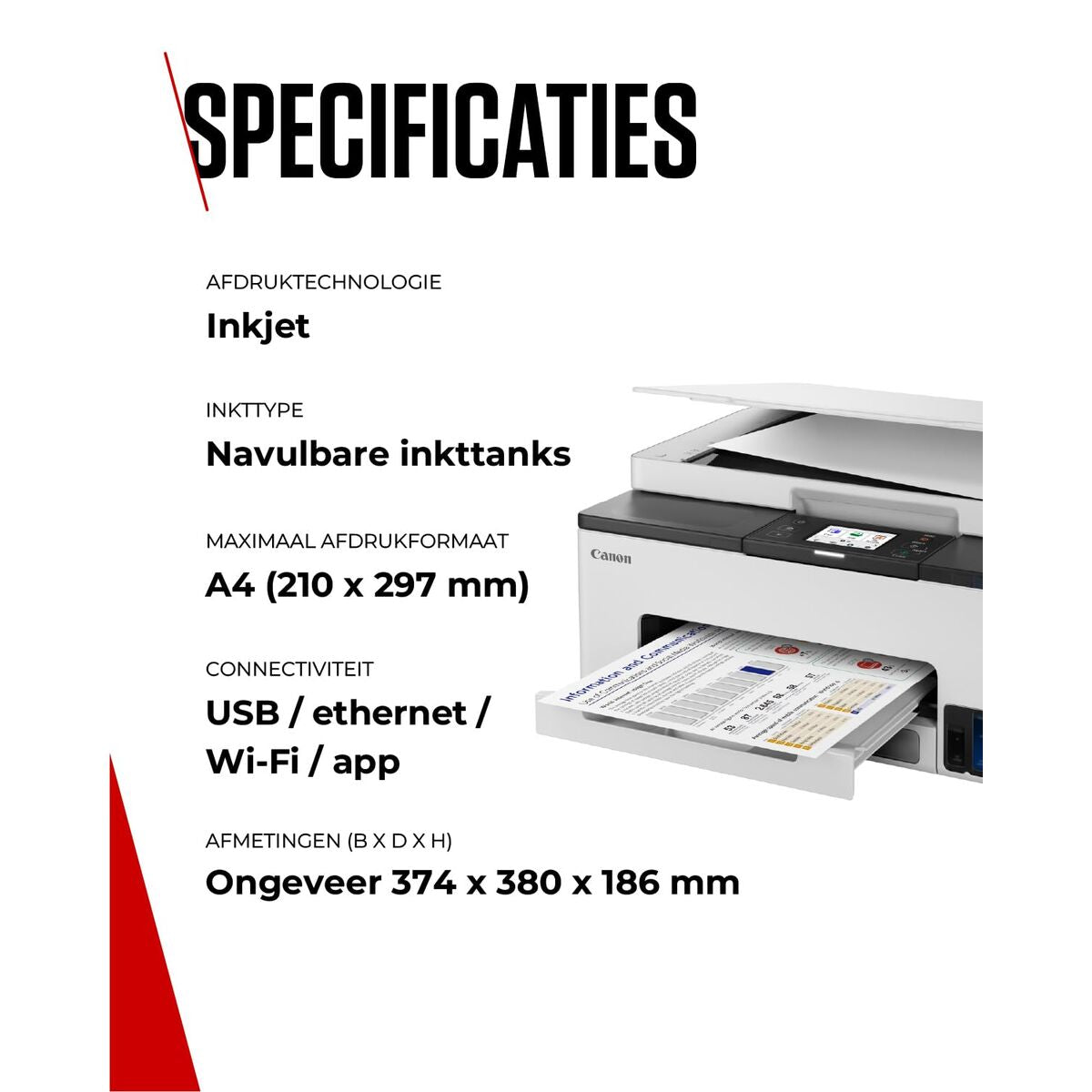 CANON MAXIFY MEGATANK GX1050 MFP colour ink-jet 15ppm +1set ink +2black ink