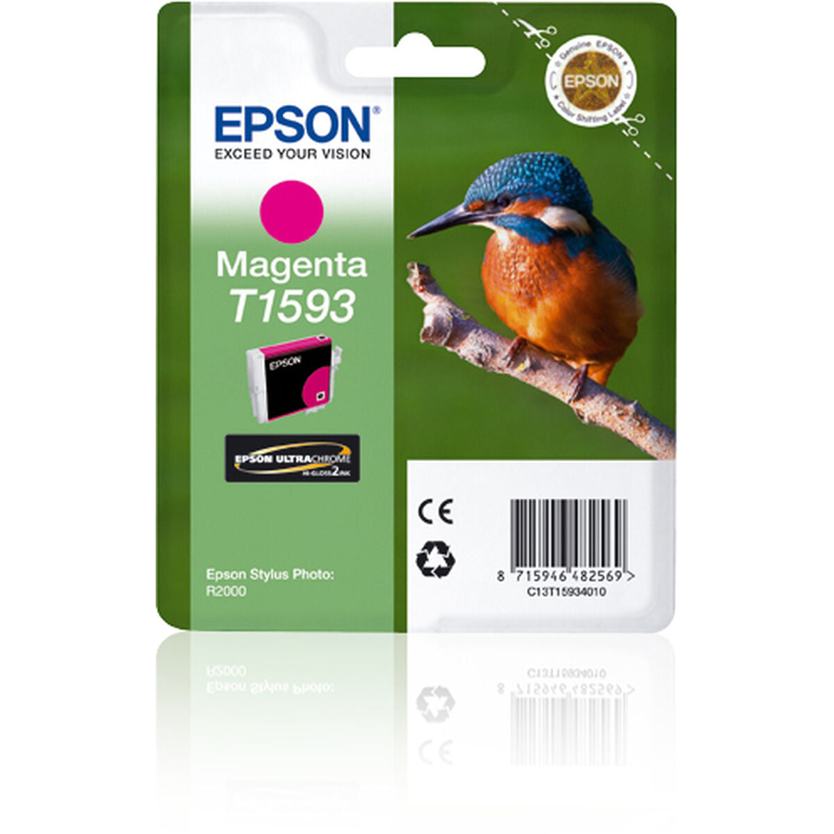 EPSON 5LB T1593 ink cartridge magenta standard capacity 1-pack blister without alarm Stylus Photo R2000