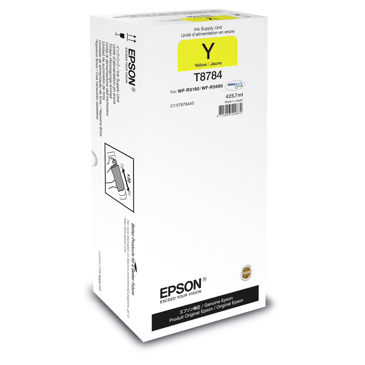 EPSON 1LB WorkForce Pro WF-R5xxx series Yellow XXL Ink Supply Unit