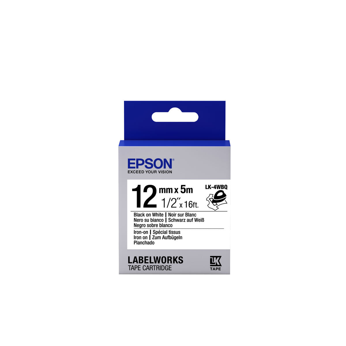 EPSON LK-4WBQ Thermocollant Noir/Blanc