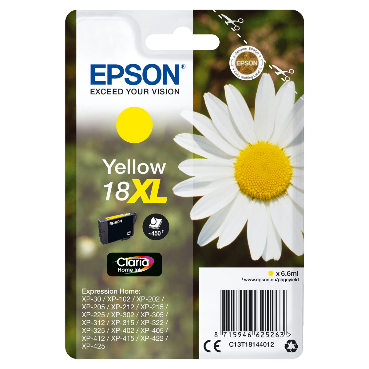 Ink/18XL Daisy 6.6ml YL