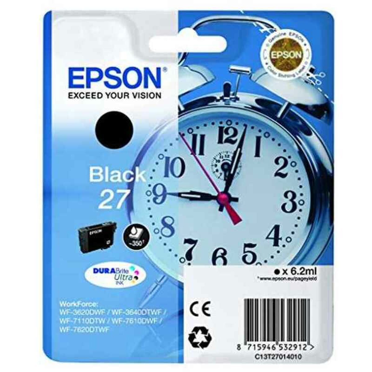 Ink/27 Alarm Clock 6.2ml BK