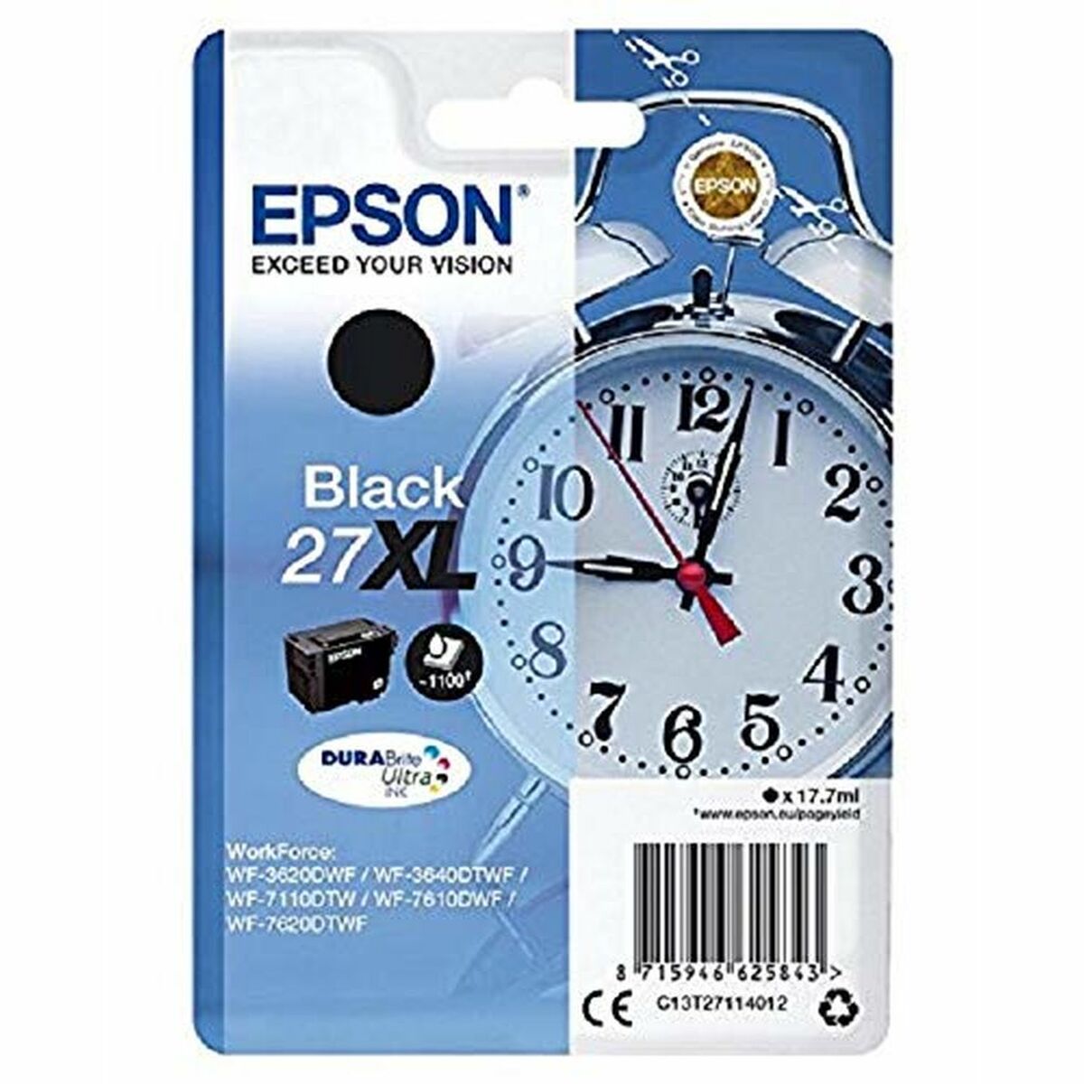 Ink/27XL Alarm Clock 17.7ml BK