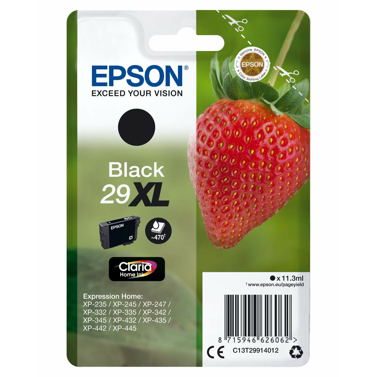 EPSON 4LB Cartridge Fraise - Ink Claria Home Black XL w/s