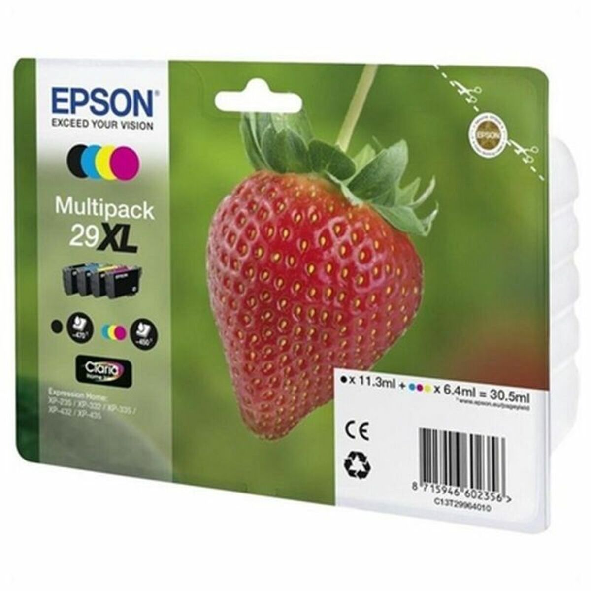 EPSON 1LB Multipack Fraise - Encre Claria Home Black Cyan Magenta Yellow XL w/s