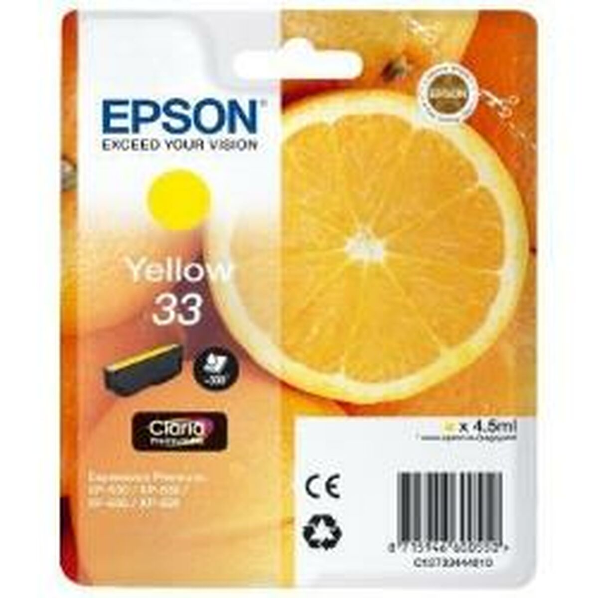 EPSON 3LB Cartouche Oranges Ink Claria Premium Yellow w/s