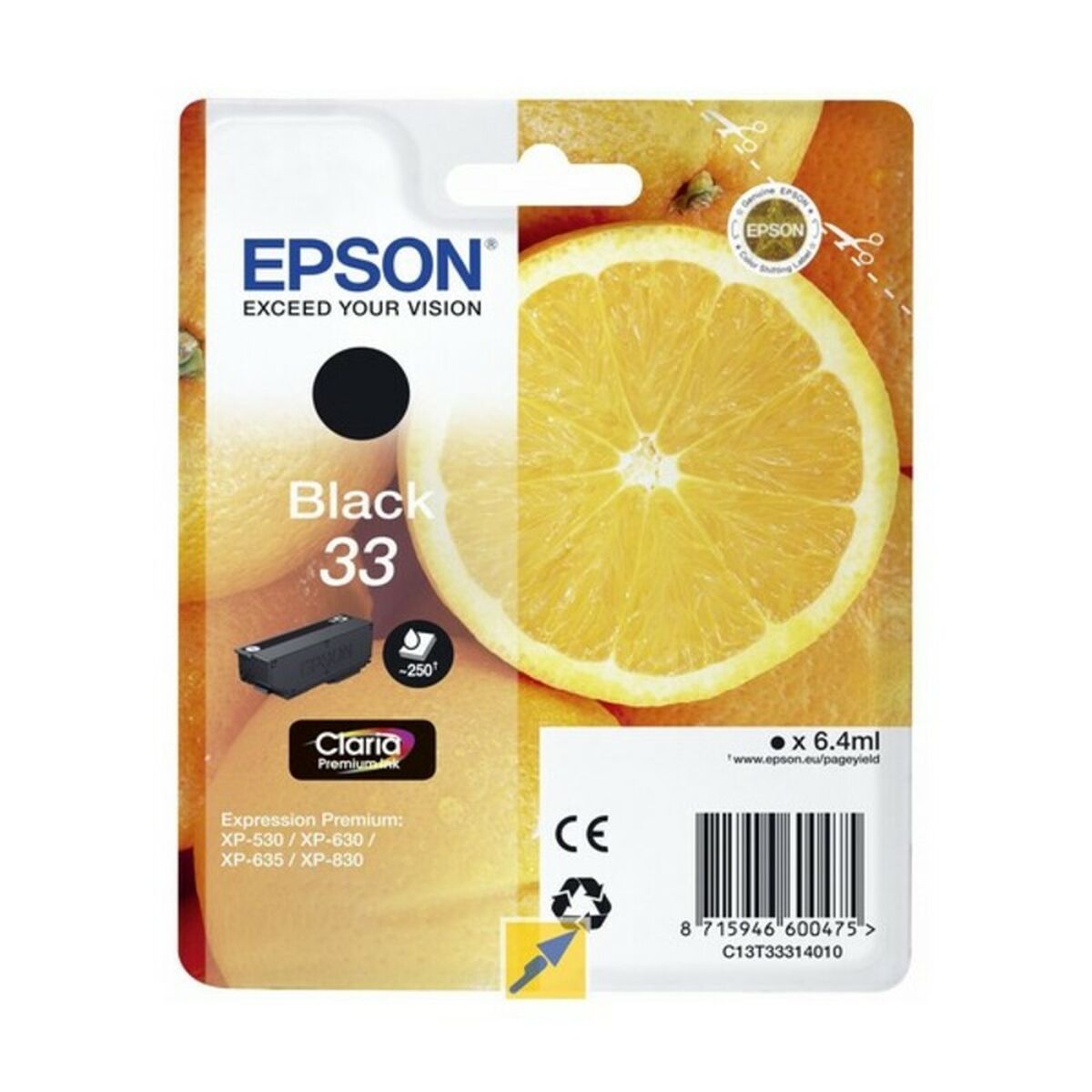 Ink/33XL Oranges 12.2ml BK