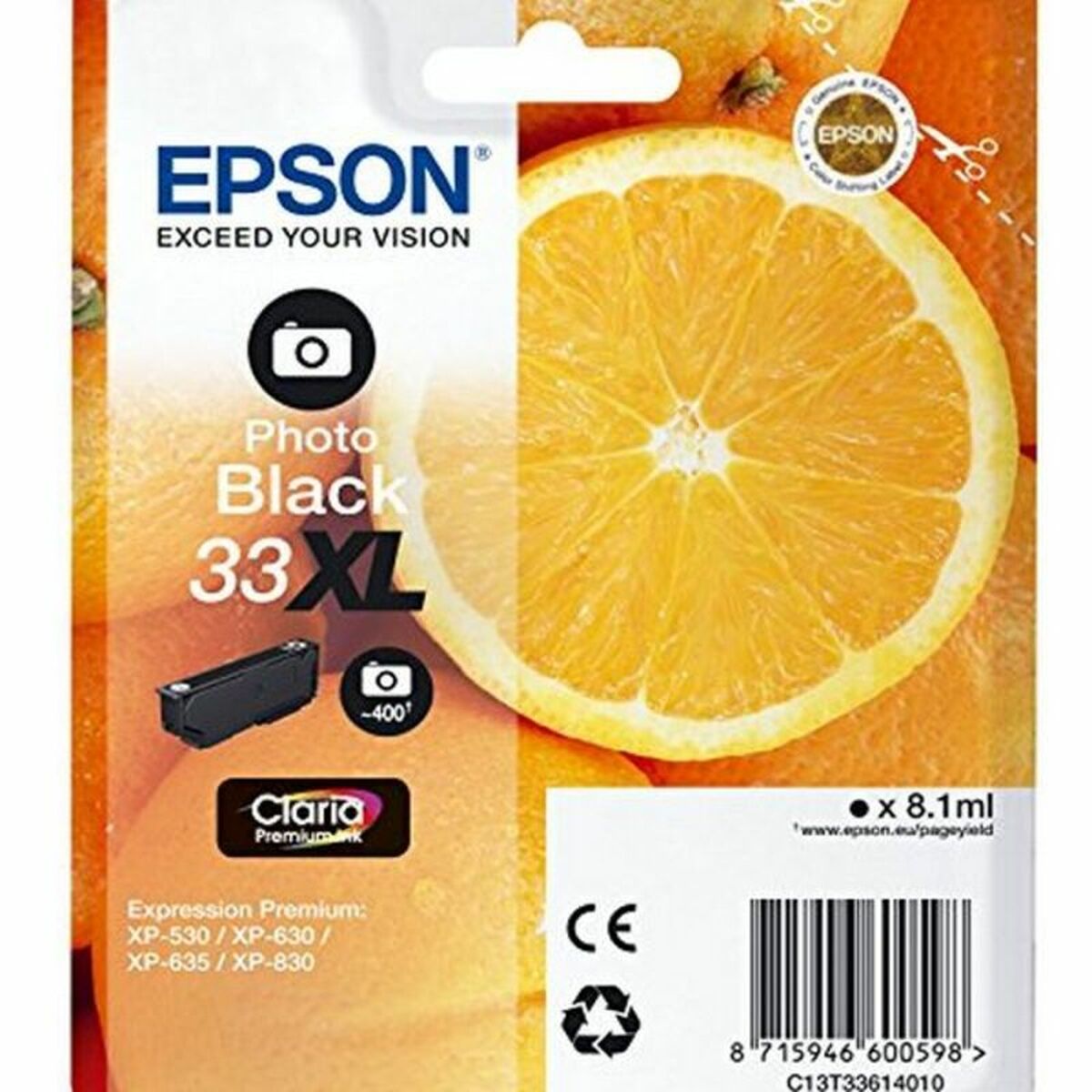 Ink/33XL Oranges 8.1ml PBK
