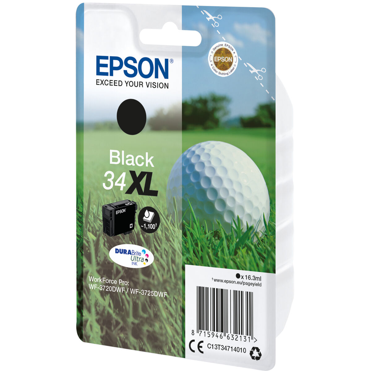EPSON 4LB Singlepack 34XL Ink Black DURABrite Ultra 16.3ml Blister XL w/s