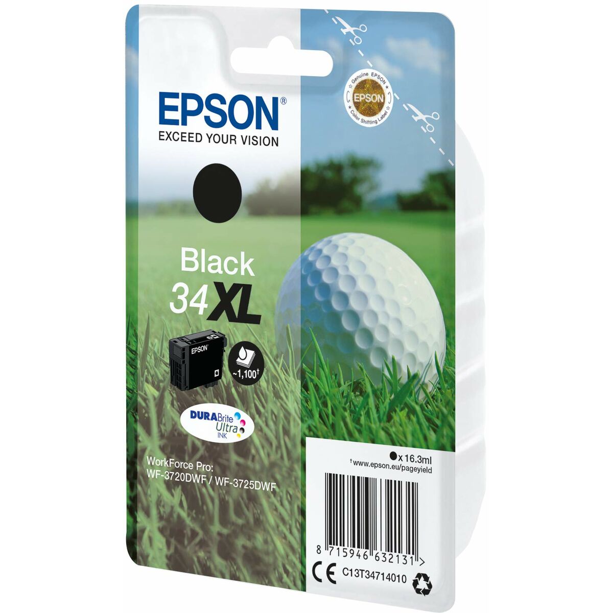 EPSON 4LB Singlepack 34XL Ink Black DURABrite Ultra 16.3ml Blister XL w/s