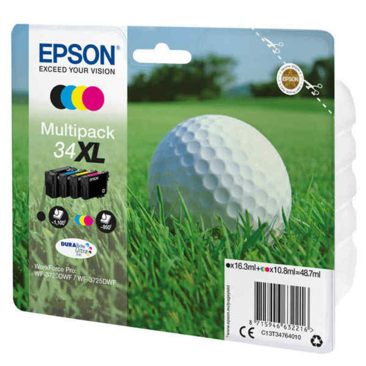 Ink/34XL Golf Ball CMYK