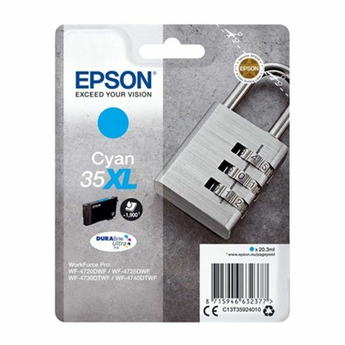 EPSON 2LB 35XL Ink Cyan 20.3ml