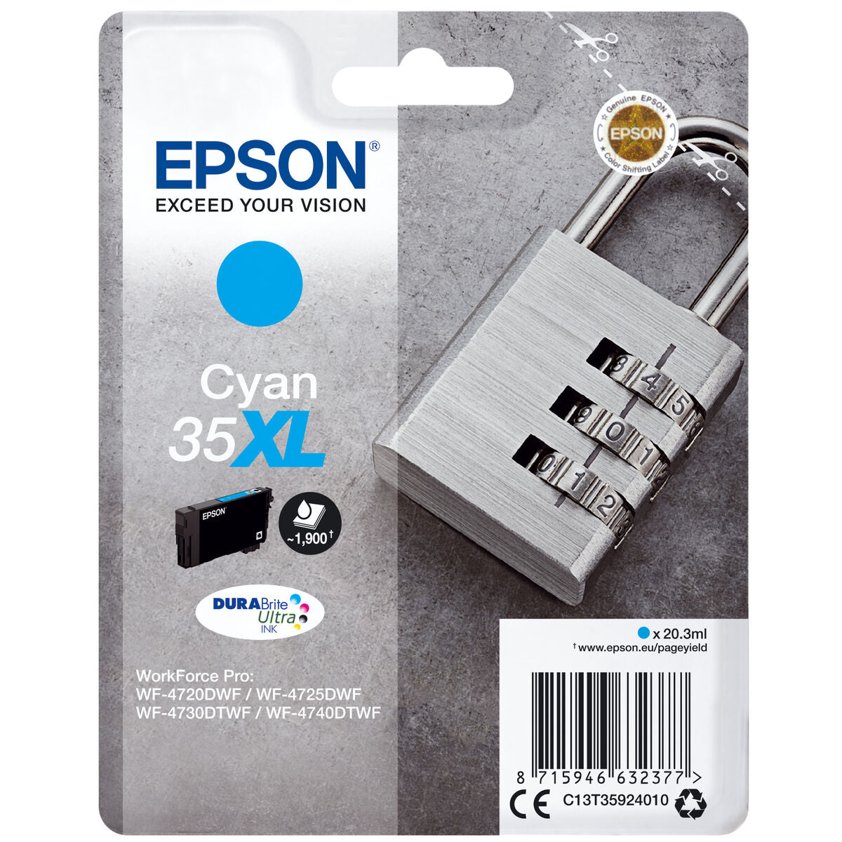 EPSON 2LB 35XL Ink Cyan 20.3ml