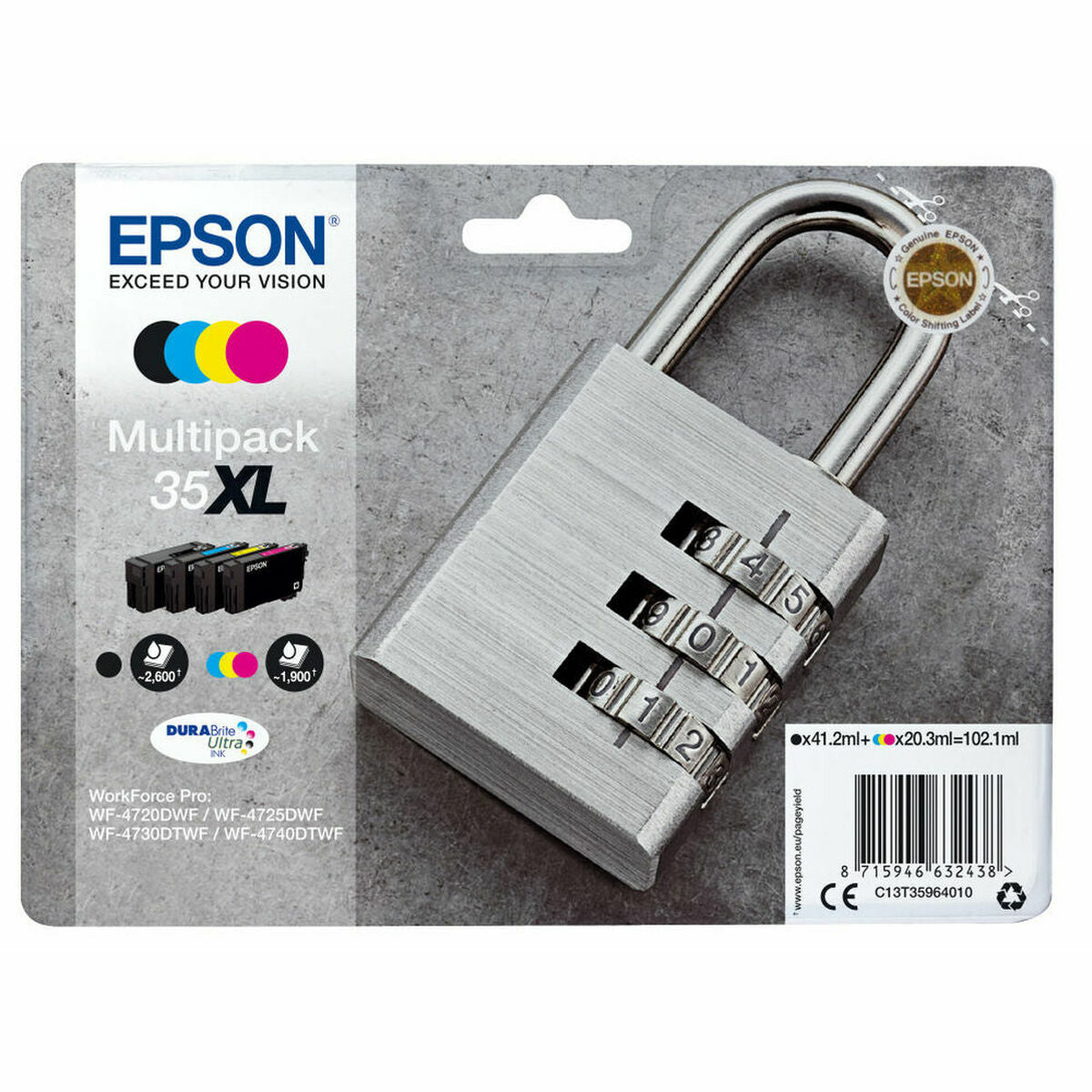 EPSON 2LB 35XL Ink Multipack CMYK